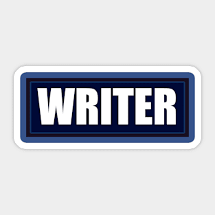 Writer Velcro Patch Sticker